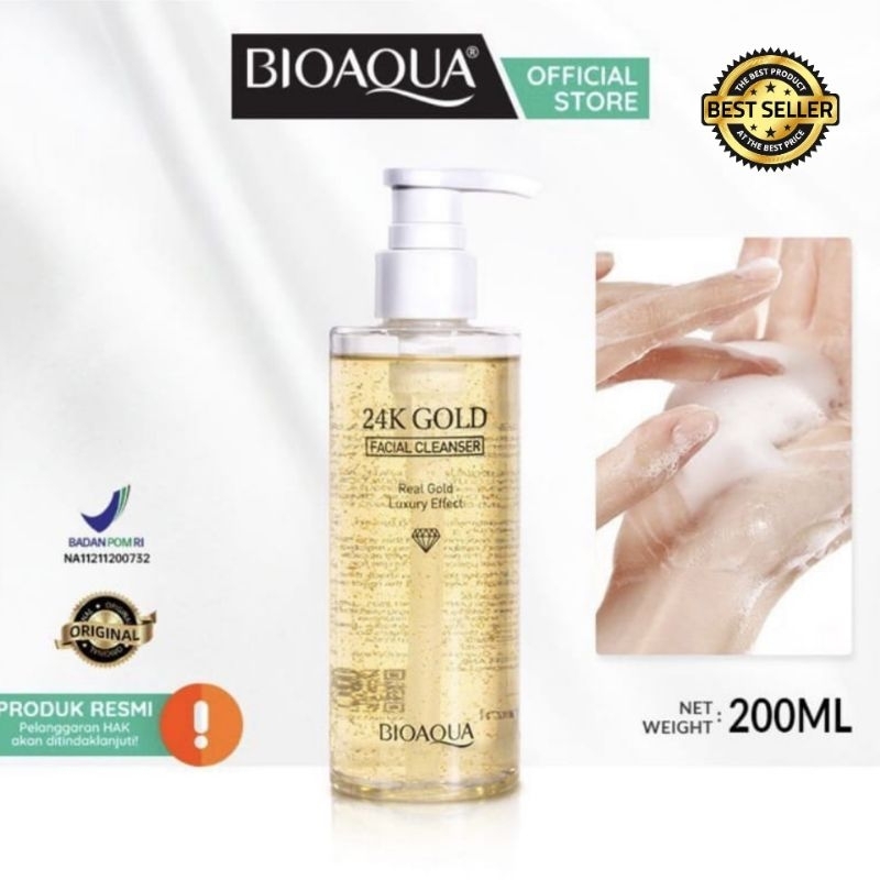 Jual Bioaqua K Gold Facial Cleanser Ml Shopee Indonesia