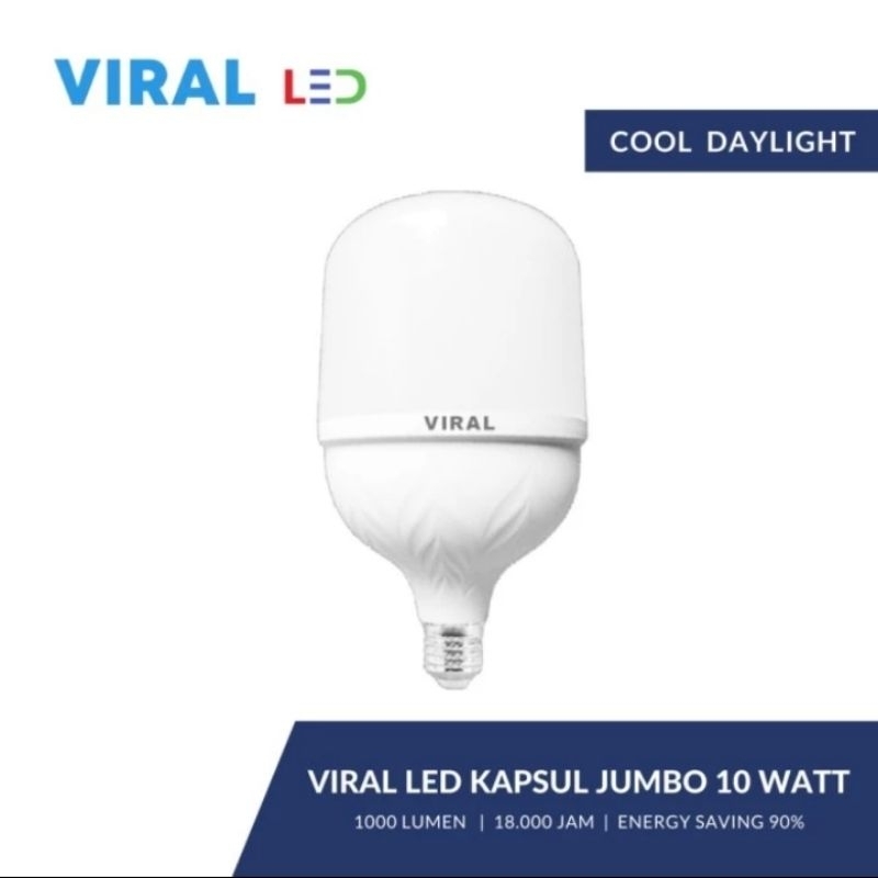 Jual LAMPU LED KAPSUL JUMBO 10W 10WATT VIRAL NEW PRODUK VISICOM