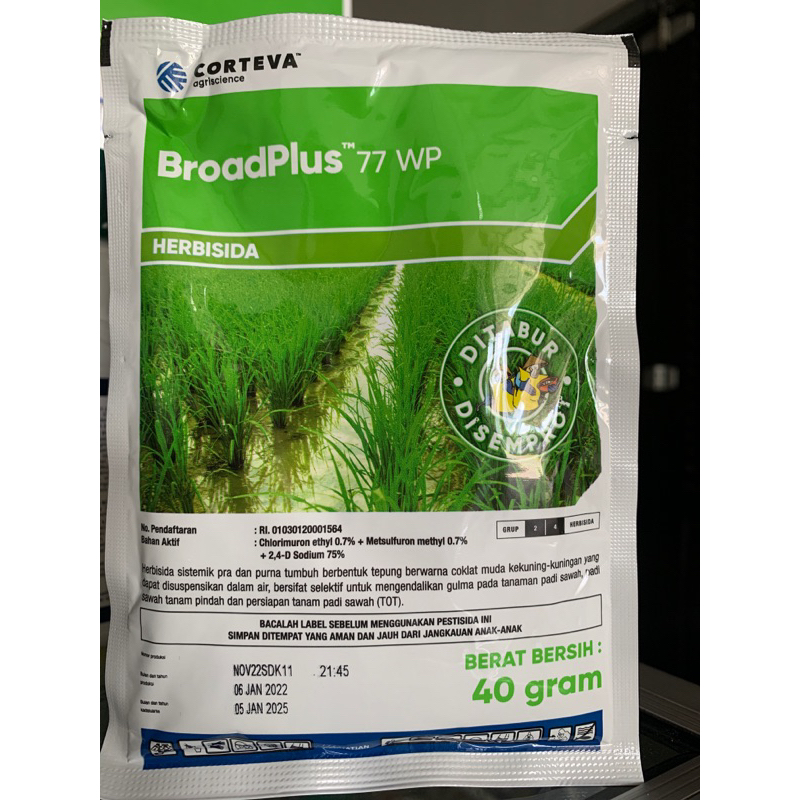 Jual Herbisida Padi BroadPlus 77 WP 40 Gr Shopee Indonesia