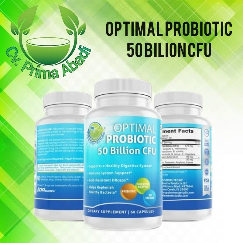 Jual Optimal Probiotic Bilion Cfu Asli Original Cv Prima Abadi