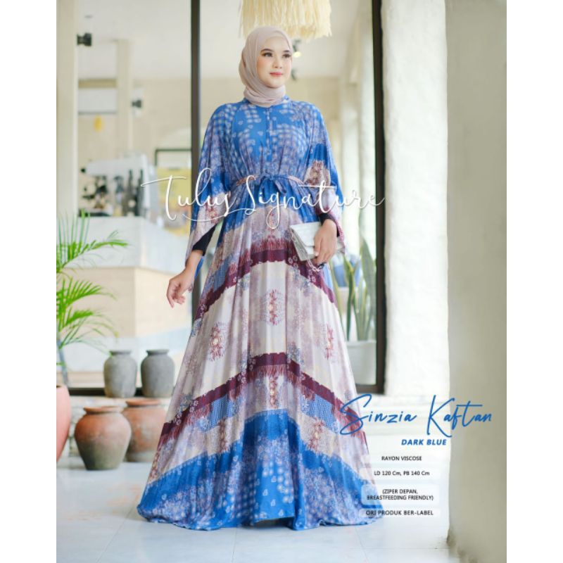 Jual New Kaftan Dress Wanita Fashion Muslim Sinzia Kaftan By Tulus