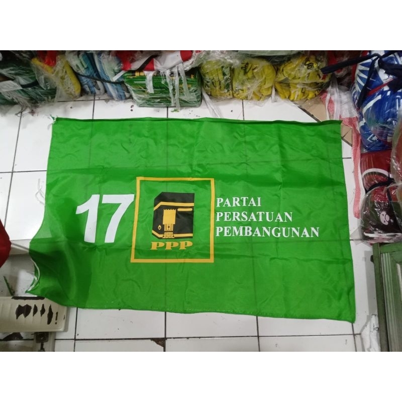 Jual BENDERA PARTAI PPP UKURAN 60 X 90 CM ISI 100 PCS Shopee Indonesia