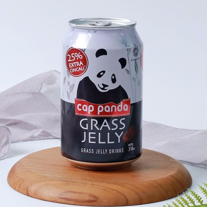 Jual CAP PANDA GRASS JELLY DRINKS MINUMAN KALENG CINCAU PANDA 310 ML