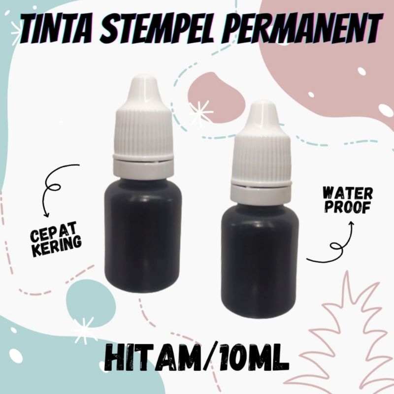 Jual TINTA STEMPEL PERMANENT CUP PLASTIK 10ml Shopee Indonesia