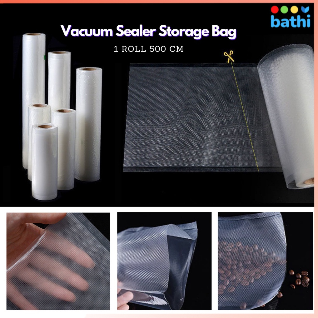 Jual Kantong Plastik Vakum Vacuum Sealer Storage Bag 1 Roll TaffPACK