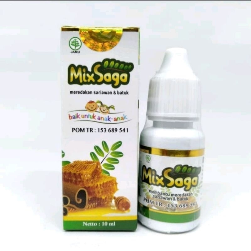 Jual Mix Saga Obat Tetes Herbal Daun Saga Membantu Meredakan Batuk