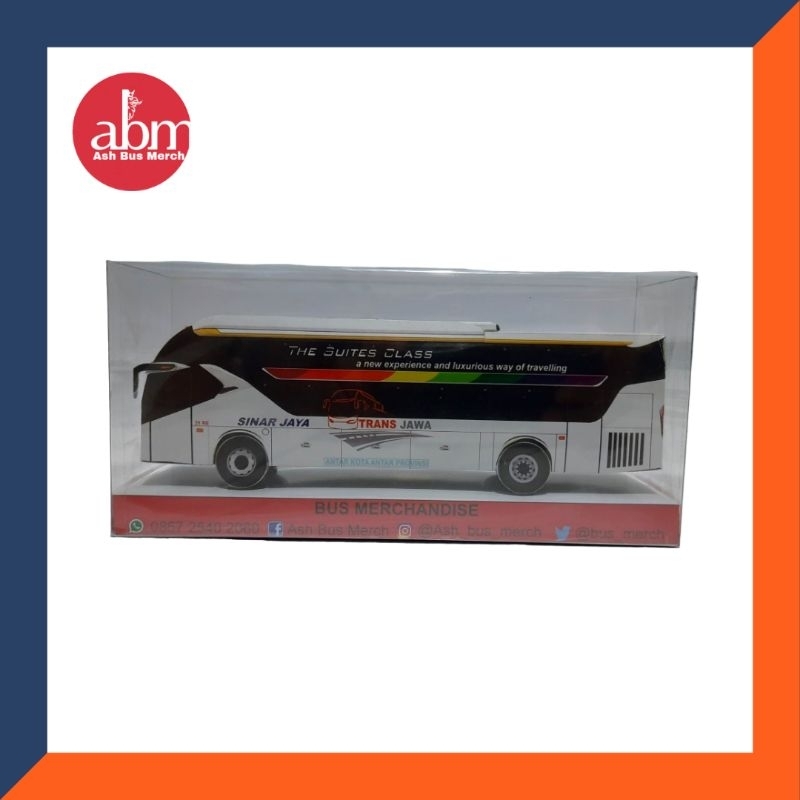 Jual Miniatur Bus Miniatur Bis Papercraft Sinar Jaya Suites Class