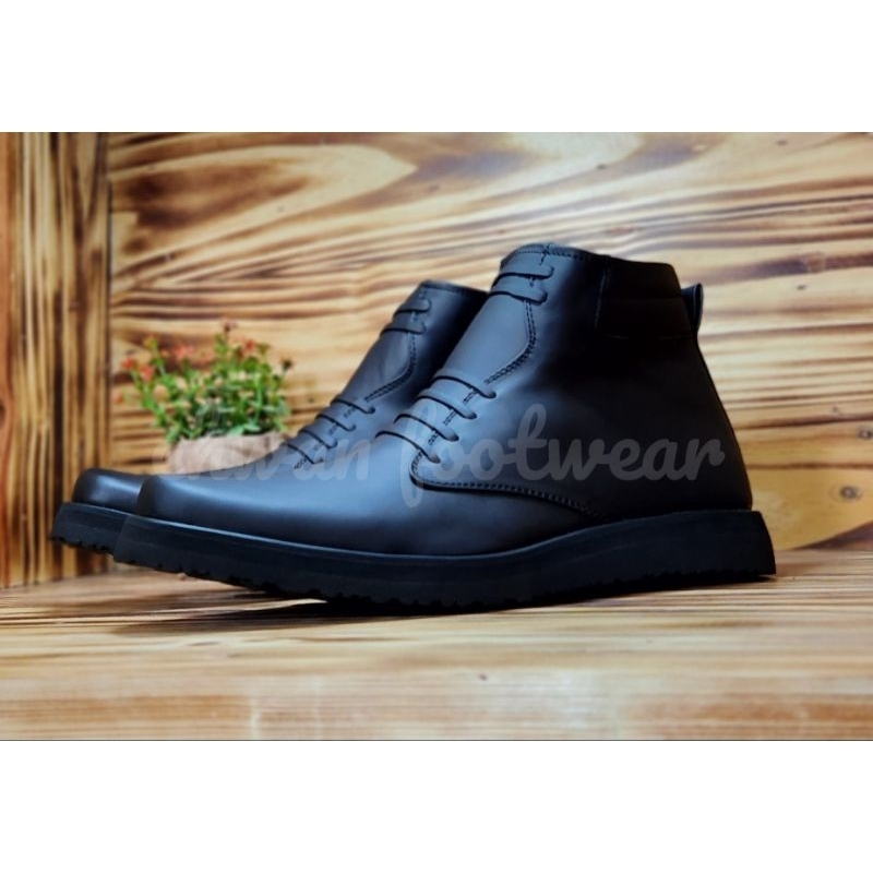 Jual Sepatu Pdh Pria Tni Polri Bahan Kulit Sapi Asli Sepatu Scurity