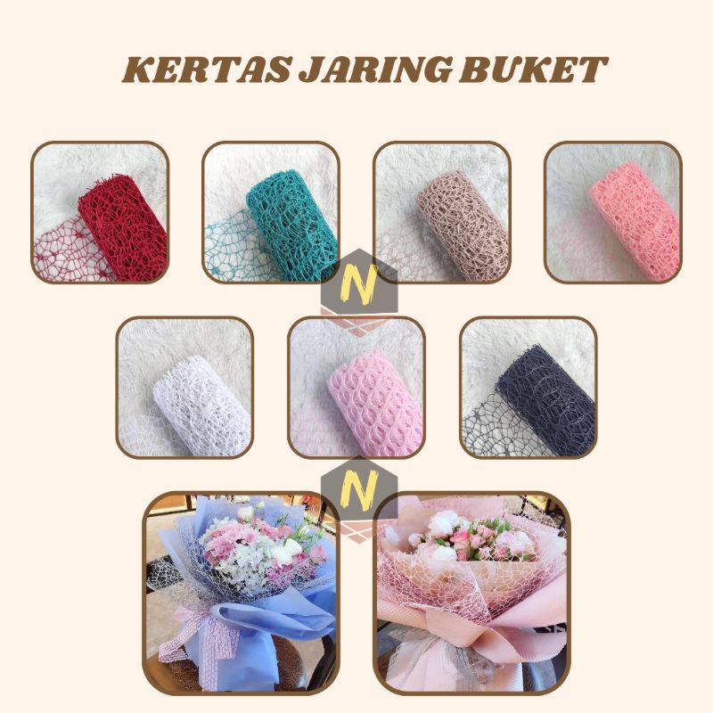 Jual Polynet Jaring Buket Korea Flower Wrap X Cm Shopee Indonesia