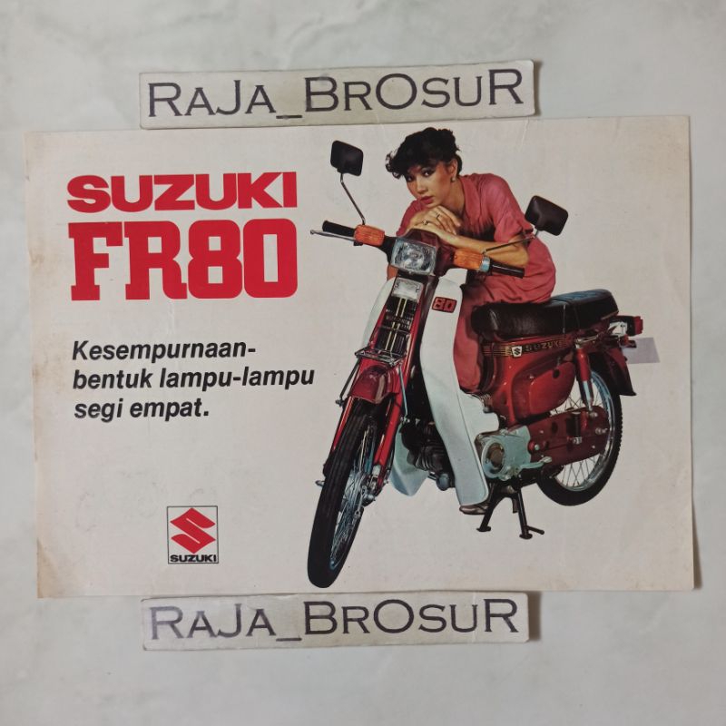 Jual Poster Brosur Katalog Flyer Jadul Lawas Suzuki Fr Fr Suzuki