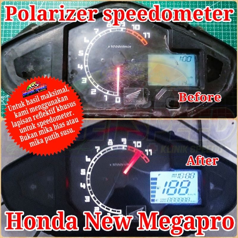 Jual Polarizer Speedometer Honda New Megapro Polaris Speedometer Honda