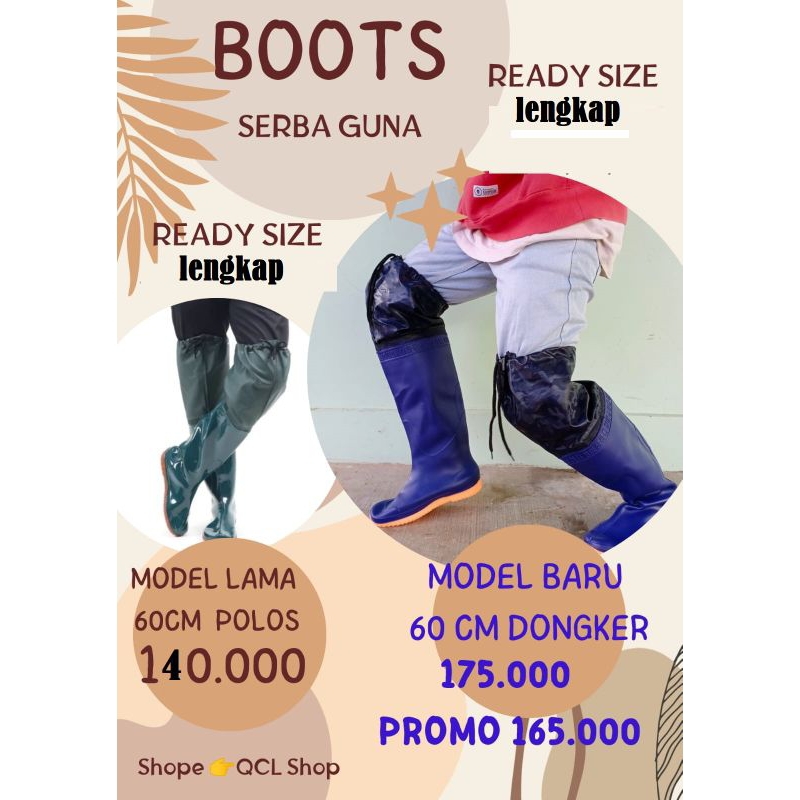 Jual Sepatu Petani Sepatu Sawah Sepatu Karet Pria Selutut Cm