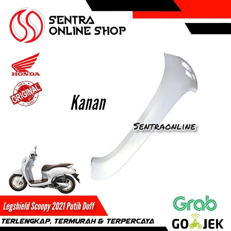 Jual Sayap Legsil Legshield Luar Kanan Kiri Scoopy All New Putih