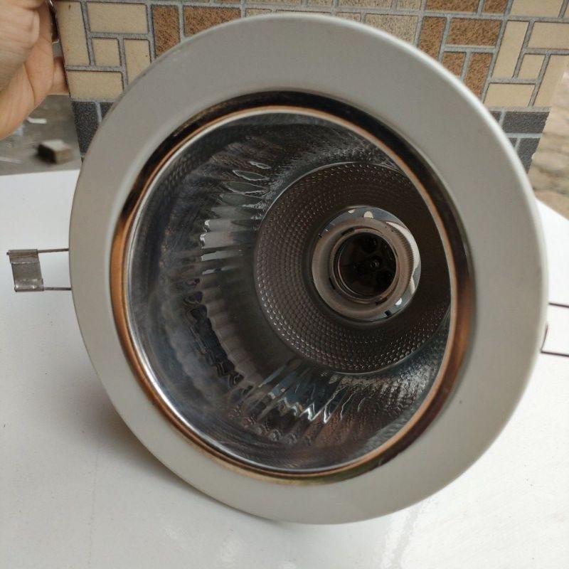 Jual Kap Lampu Downlight Inch Putih Fiting Keramik Mangkok Lampu