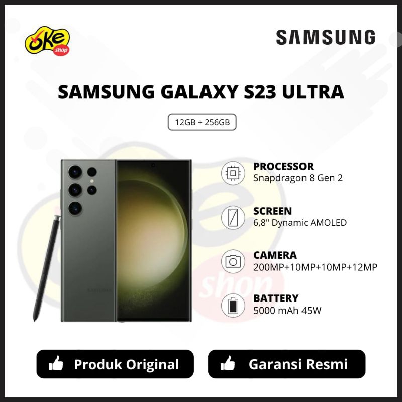 Jual Samsung Galaxy S23 Ultra 5G 12 256GB Garansi Resmi SEIN