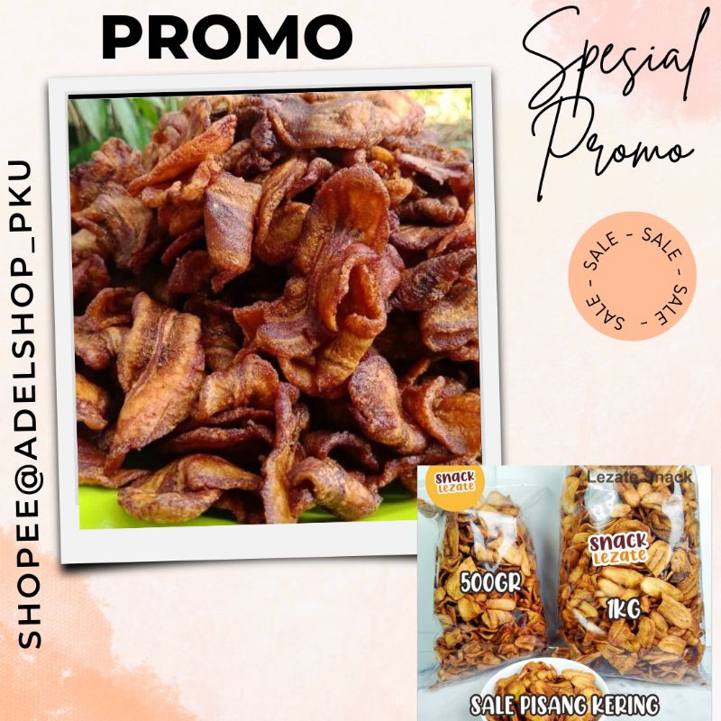 Jual CEMILAN PISANG SALE KERING KERIPIK PISANG KERING Shopee Indonesia