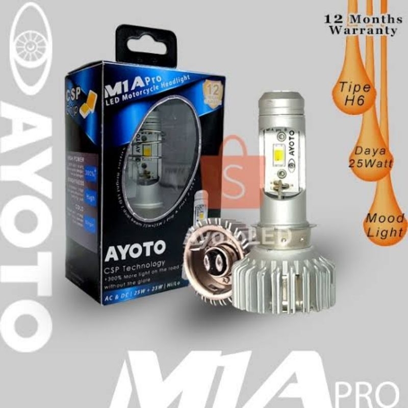 Jual Lampu Utama Motor Led Ayoto Seri M A Pro M B H Ac Dc Motor