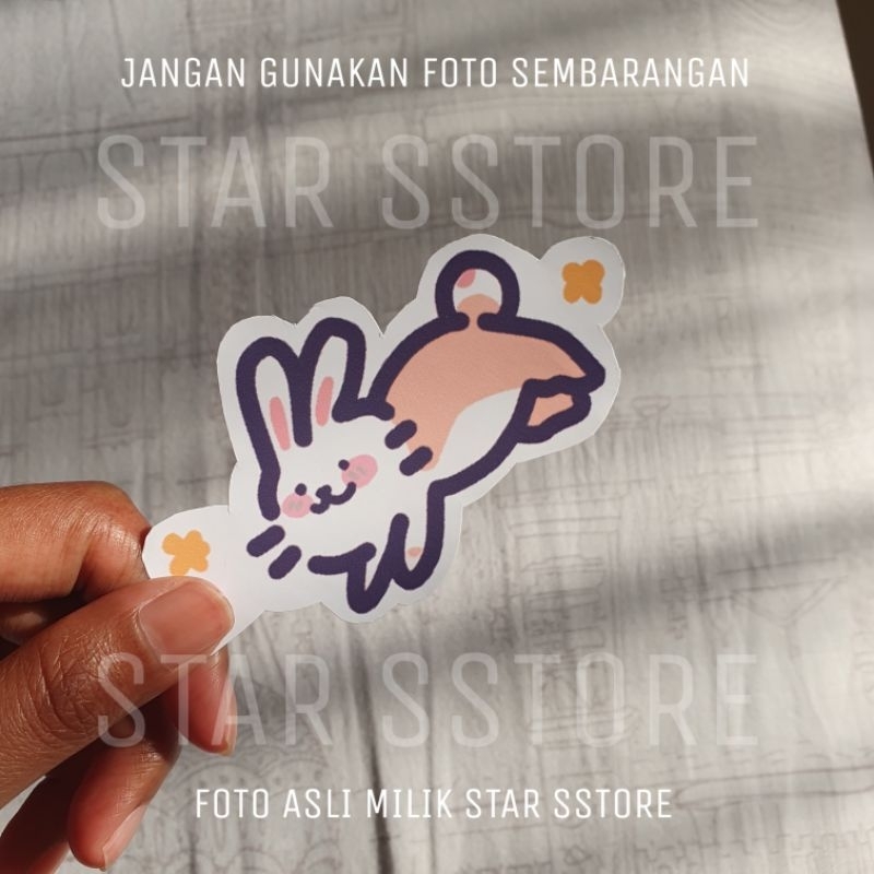 Jual Stiker Kelinci Lucu Cute Rabbit Sticker Shopee Indonesia