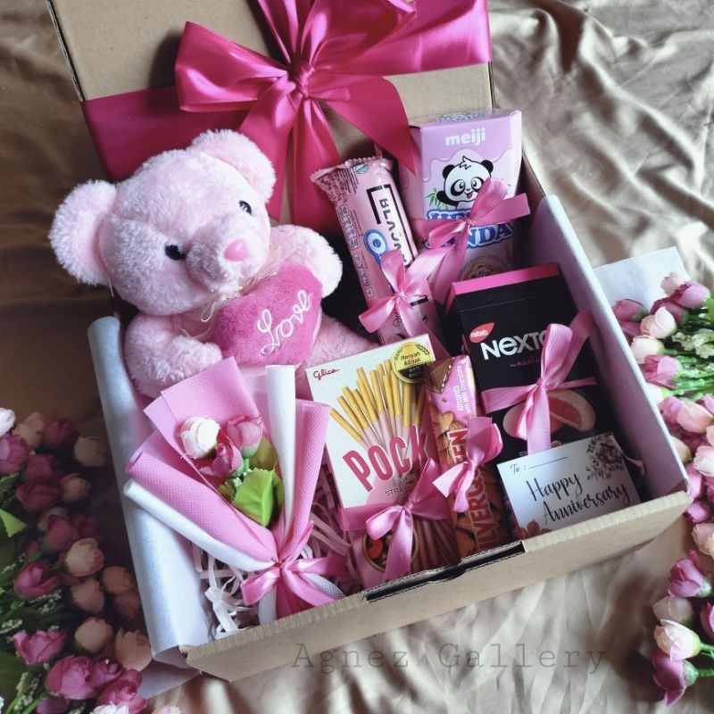 Jual Hampers Coklat Snack Box Kado Valentine Ulang Tahun Wisuda Natal