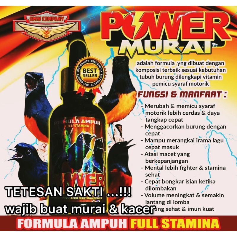 Jual Power Murai Vitamin Penggacor Suplemen Doping Booster Multivitamin