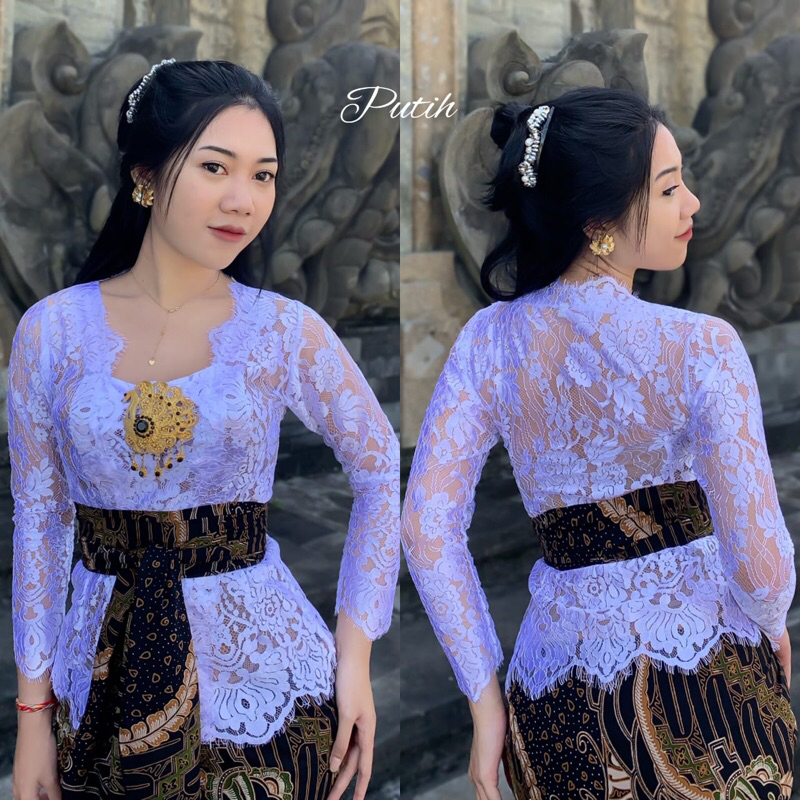 Jual Kebaya Bali Jadi Brokat Semi Prancis Metalik Premium Special