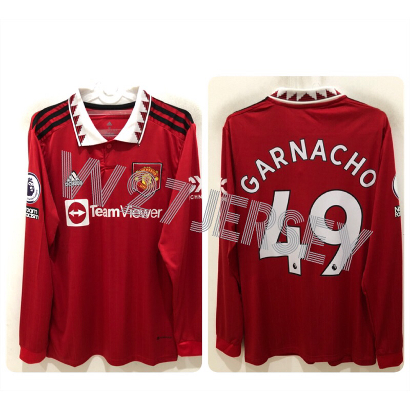 Jual Jersey Mu Home Longsleeve Name Player Garnacho Patch