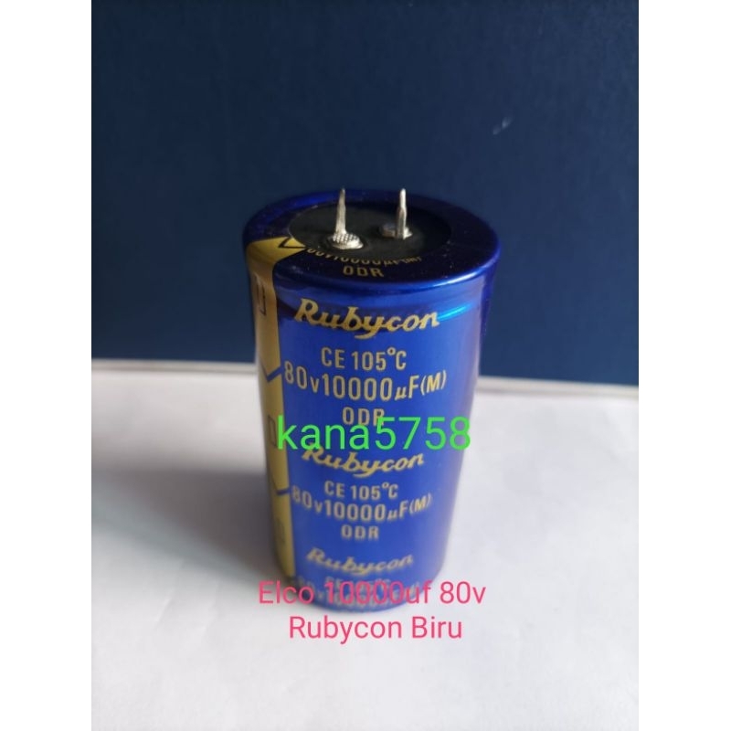 Jual Kapasitor Elco Uf V Rubycon Biru Shopee Indonesia