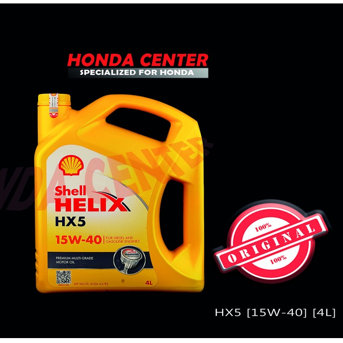 Jual Oli Shell Helix Hx W Galon Di Jamin Original Shopee