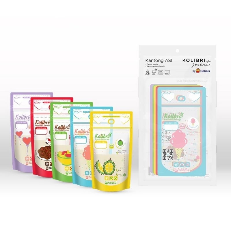 Jual Gabag Kantong Asi Kolibri Ml Breastmilk Storage Bags