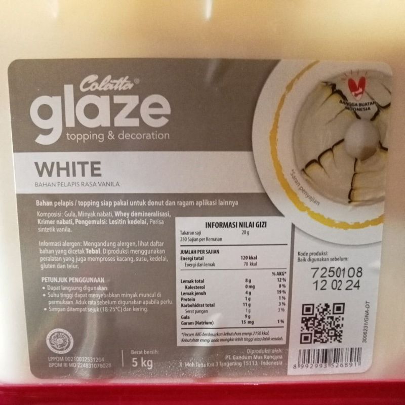 Jual Elmer Colatta Glaze Repack Gram Repack Shopee Indonesia