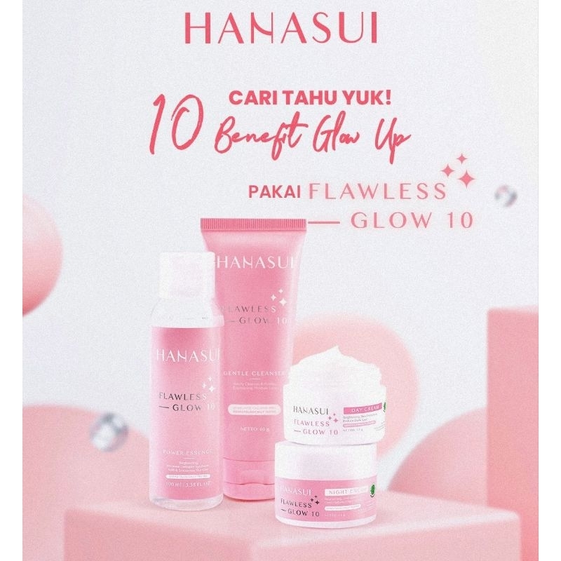 Jual Hanasui Paket Flawless Glow 10 Series Paket Perawatan Wajah