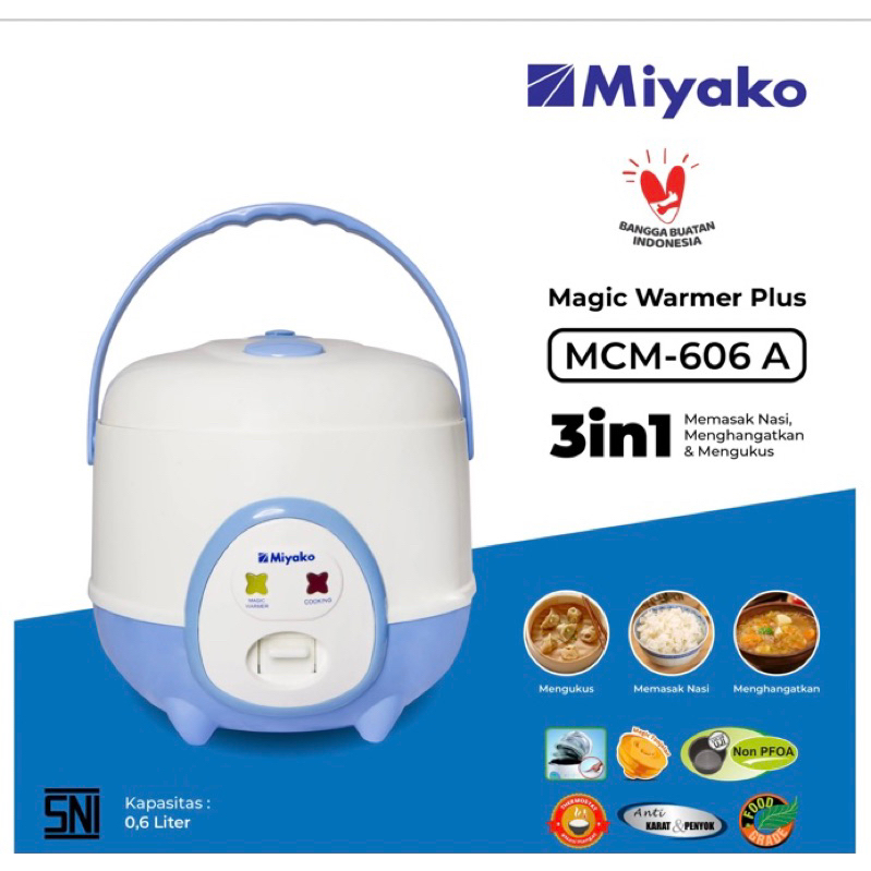 Jual Rice Cooker Miyako MCM 606A 0 6 Liter Shopee Indonesia