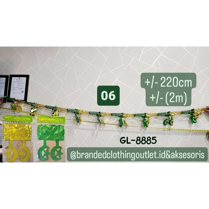 Jual BANNER IDUL FITRI HIASAN GARLAN 3D LEBARAN AKSESORIS LEBARAN