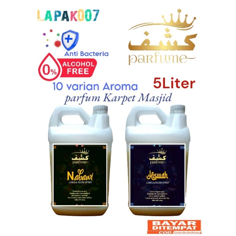 Jual Parfum Pewangi Karpet Masjid Sejadah 5 Liter Non Alkohol Anti