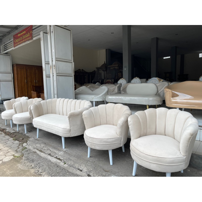 Jual Sofa Kerang Lesti Sofa Pelaminan Kerang Kursi Manten Kerang