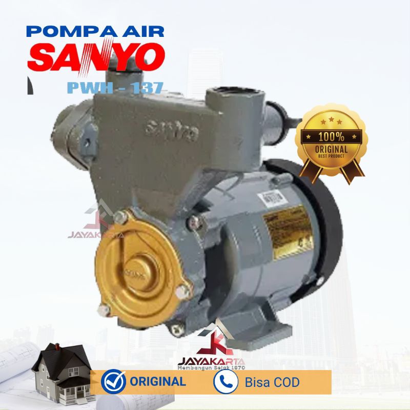 Jual POMPA AIR SANYO PWH 137 C SUMUR DANGKAL MANUAL Shopee Indonesia