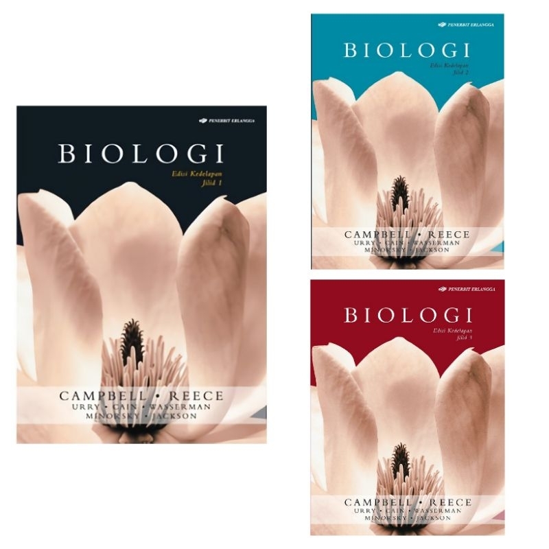 Jual Buku Biologi Edisi 8 Jilid 1 2 Dan 3 Campbell Reece Urry Cain