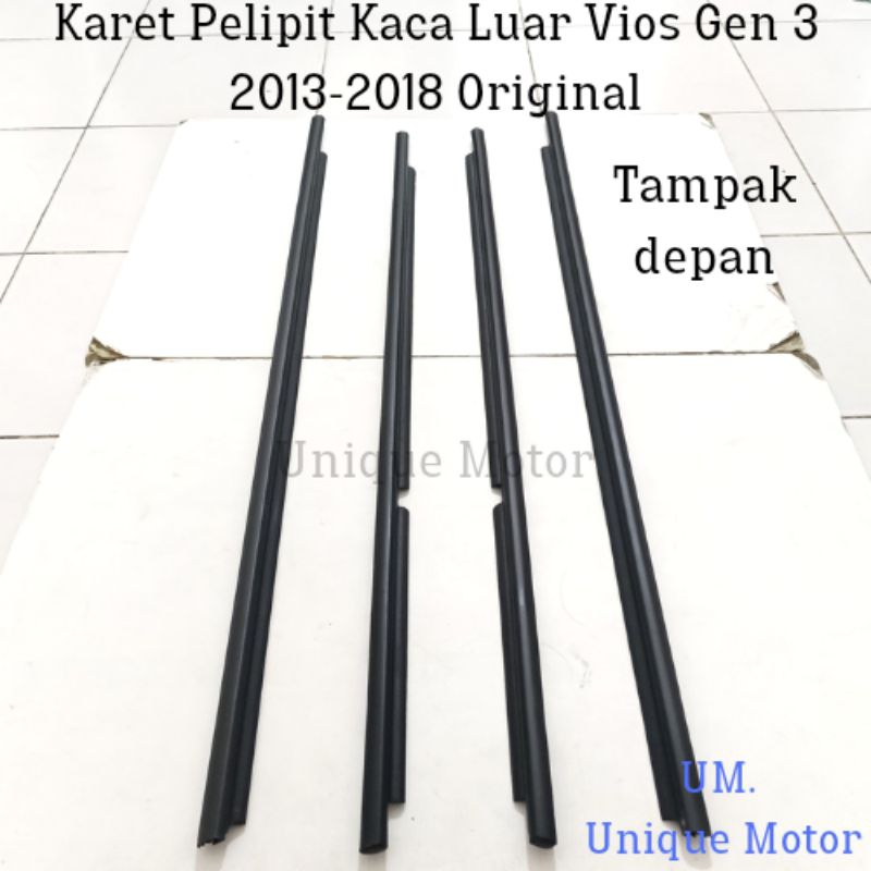 Jual Karet Pelipit Kaca Luar Vios Gen 3 2013 2018 Original Shopee