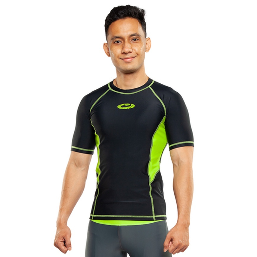 Jual Baju Renang Pria Lengan Pendek Mens Rash Vest Short Sleeve