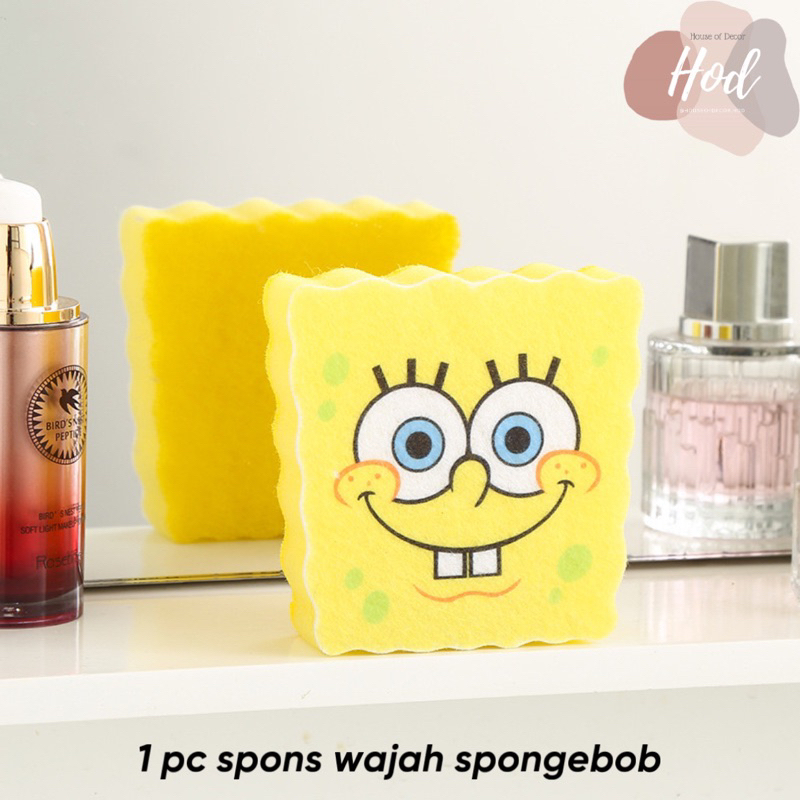 Jual Spons Spongebob Untuk Cuci Piring Dan Rak Pengering Spons Bentuk