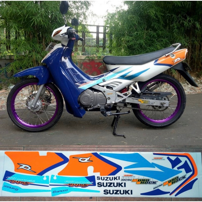 Jual Stiker Striping Suzuki Satria Lumba Satria R 2tak Shopee Indonesia