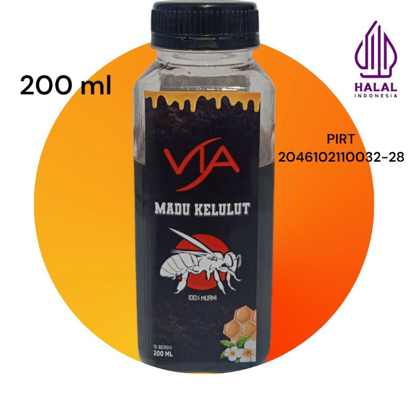 Jual Madu Kelulut Trigona Klanceng Madu Hitam Madu Murni 200 ML