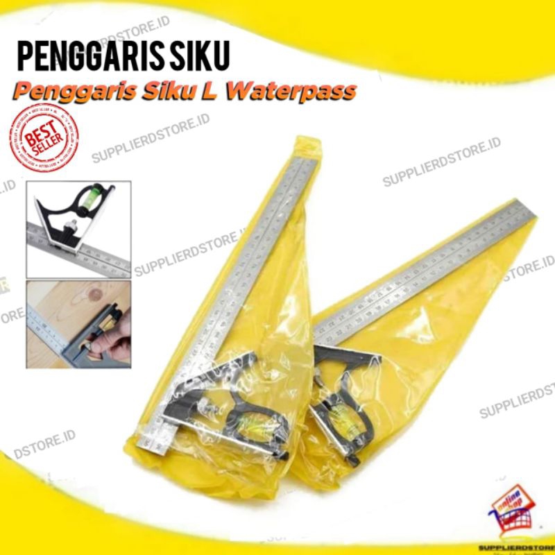 Jual Penggaris Siku L Waterpass Peralatan Tukang Ukur Siku Sudut