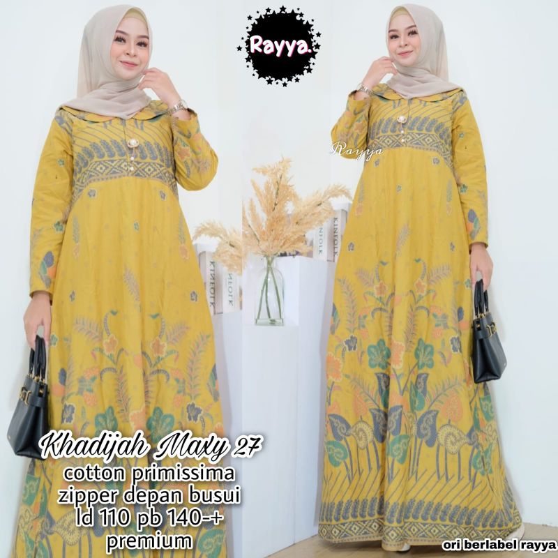 Jual Gamis Katun Khadijah Maxy Batik Solo Gamis Batik Shopee Indonesia