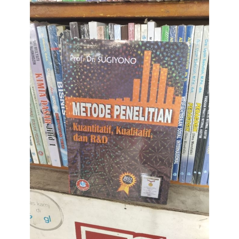 Jual Ori Buku Metode Penelitian Kuantitatif Dan Kualitatif Dan R D