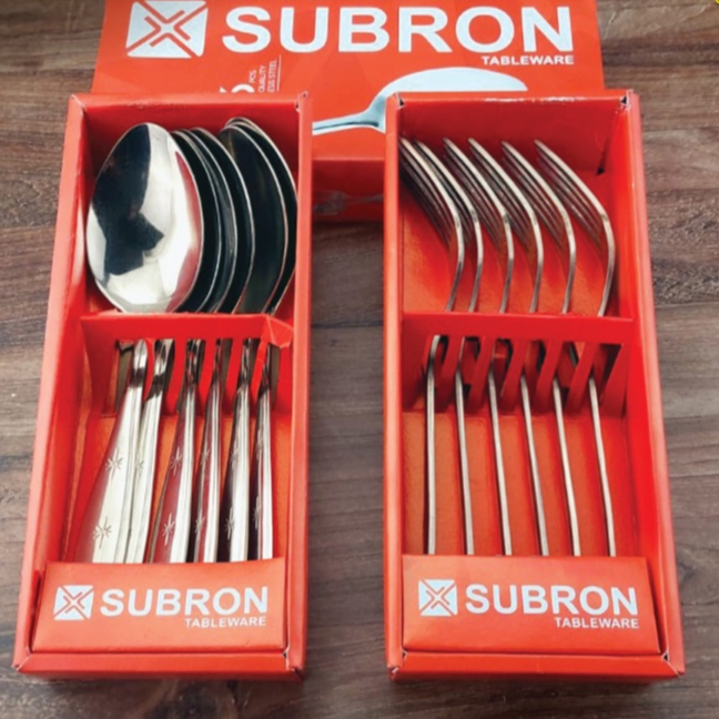 Jual Sendok Garpu Makan 1 Box 6pcs Stainless Steel Tebal Alat Makan