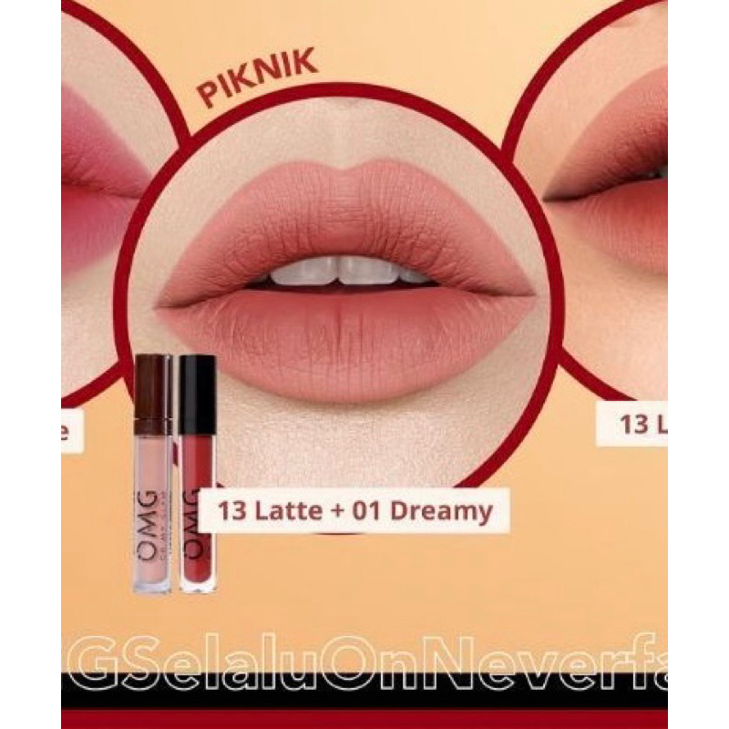 Jual Paket Ombre Omg Oh My Glam Mattelast Lip Cream Coffee Edition