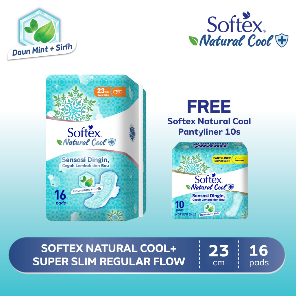 Jual Pcs Softex Natural Cool Super Slim Cm S Free Pcs Softex