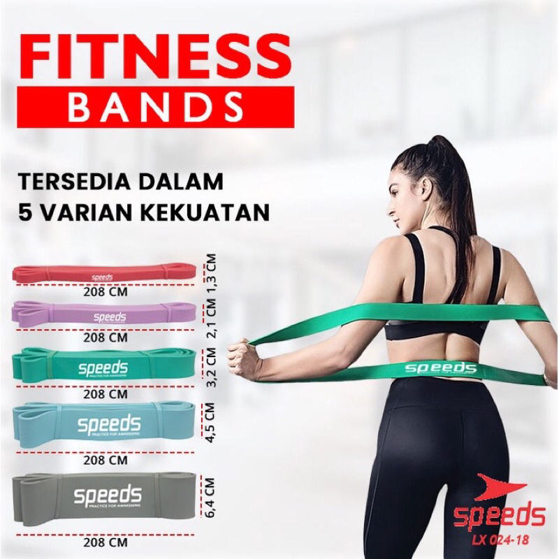 Jual Speeds Resistance Band Set Yoga Band Loop Bands Karet Yoga