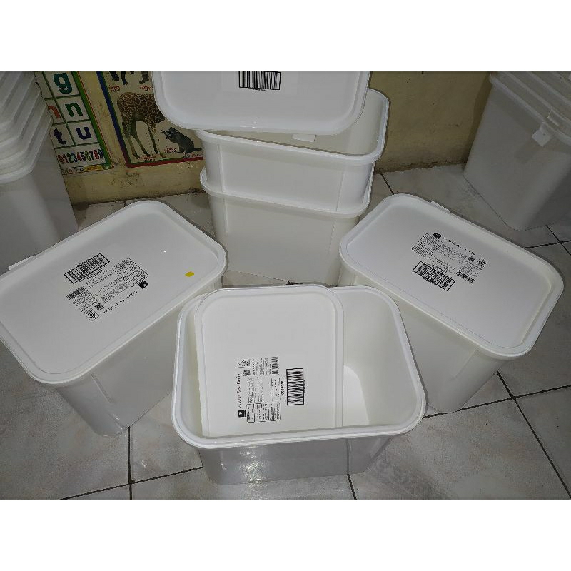 Jual Box Toples Ember Bekas Es Krim 8 Lt Merk Diamond Tutup